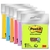Notas adesivas 3M post-it 45F colorido 76x76mm