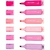 Caneta marca texto LEONORA pink vibes 6 cores estojo - comprar online