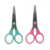 Tesoura escolar TILIBRA azul e rosa 13cm T402
