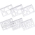 Régua plástica WALEU kit desenho cristal