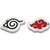 Borracha decorada naruto TRIS top unidade