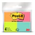 Bloco de nota adesiva 3M post-it tropical 4 blocos multicor