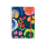 Caderno espiral CICERO pautado 17x24 flores marinho 80fls