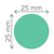 Furador papel e eva MAKE+ jumbo circulo 25mm - comprar online