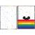 Caderno mickey TILIBRA rainbow capa dura sortida 80fls - comprar online