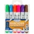 Pincel quadro branco BRW ponta redonda 6 cores estojo