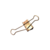 Prendedor de papel BRW binder branco/rose gold 25mm 6pçs - Mics Papelaria
