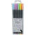 Caneta ponta porosa BRW fineliner 0.4mm 6 cores pastel