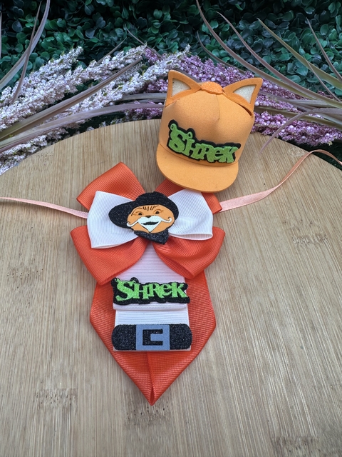 Conjunto Gravata + Bone Gato de Botas c/ 2 kits - comprar online