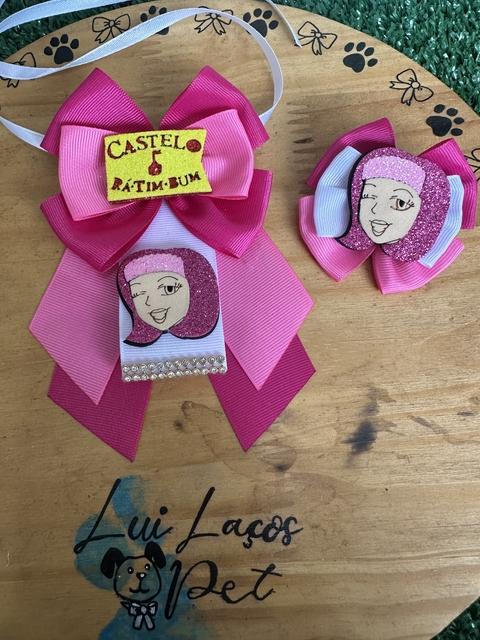 Conjunto Penélope c/ 5 kits (5 Gargantilhas +5 Laços)