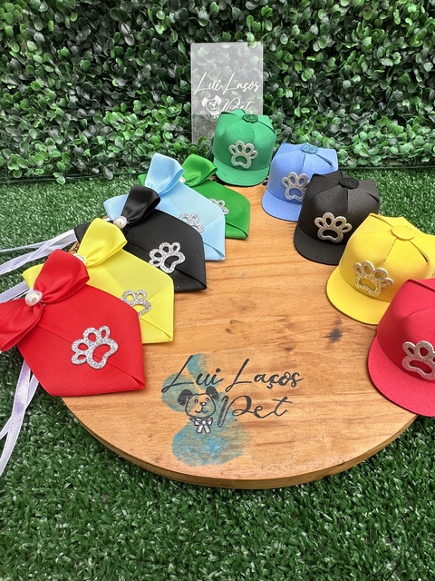 Conjunto Gravata Pata + Boné 5 kits (5 gravatas+5 Bonés)