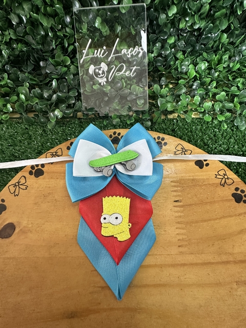 Gravata Fita Bart Simpsons c/ 5 uni