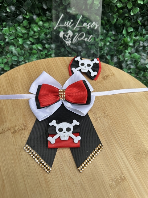 Conjunto Pirata Fêmea c/ 3 kits (2 gargantilhas + 2 laços) - comprar online