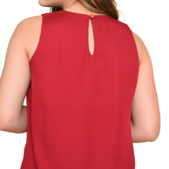 Imagem do Blusa Luiza em Crepe - Elegância com Pregas e Botão nas Costas