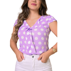 Blusa Amanda em Crepe GGT - Detalhes nas Mangas mais Feminilidade - comprar online