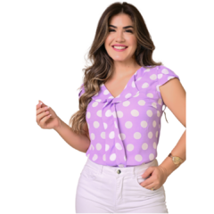 Imagem do Blusa Amanda em Crepe GGT - Detalhes nas Mangas mais Feminilidade