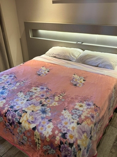 Mantas Cherry con corderito 2 plazas y media - tienda online