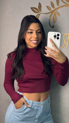 Cropped basic flanelado na internet