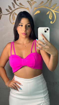 Cropped laço na internet