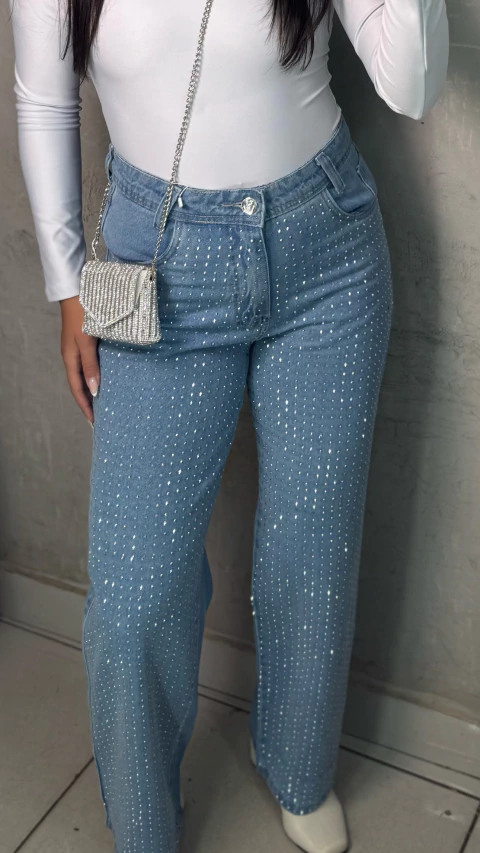 Wide Leg Strass - comprar online