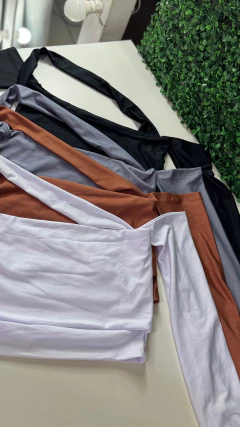 Cropped Clara manga - loja online