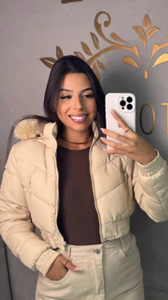 Jaqueta Puffer peluciada - comprar online