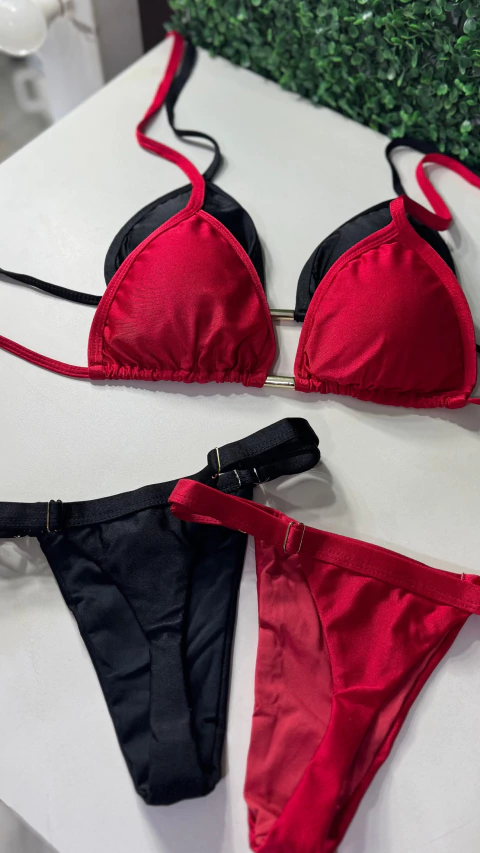 Biquini cortininha acetinado - comprar online