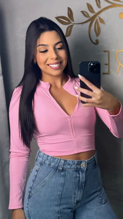 Cropped Ziper na internet