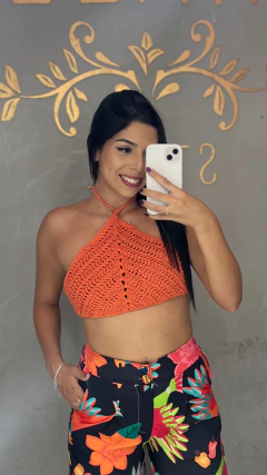 Cropped croche - loja online