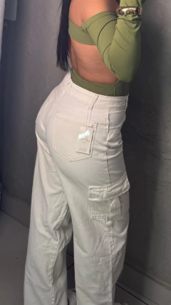 Calça Wide Leg Off White na internet