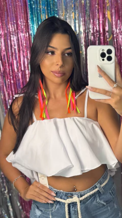 Cropped babado Mila - Kaze Store