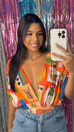 Body morgana estampado na internet