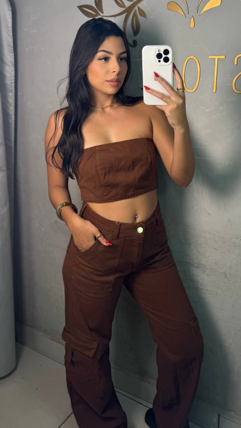 Conjunto Cargo Marrom - comprar online