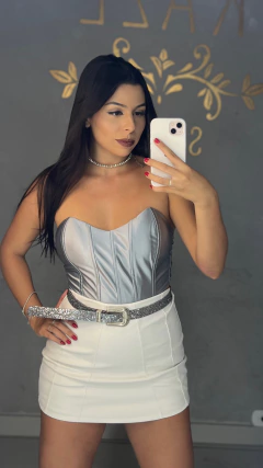 Corselet acetinado - Kaze Store