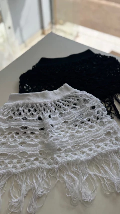 Saia tricot franja - comprar online