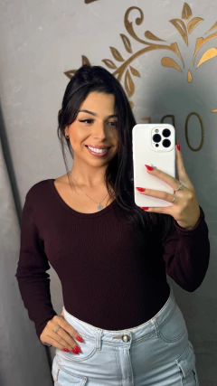 Body Maria Manga longa - Kaze Store