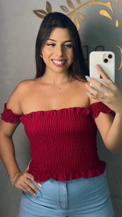 Cropped latex - comprar online