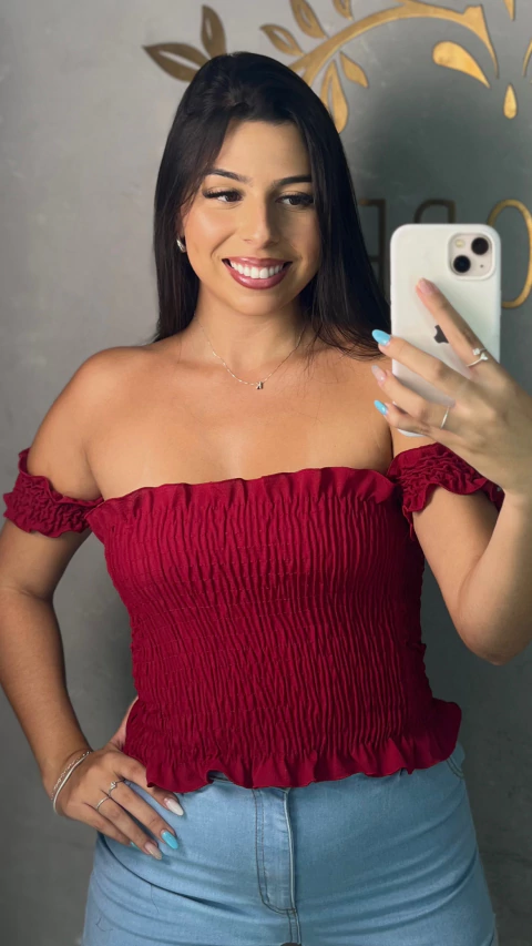 Cropped latex - comprar online