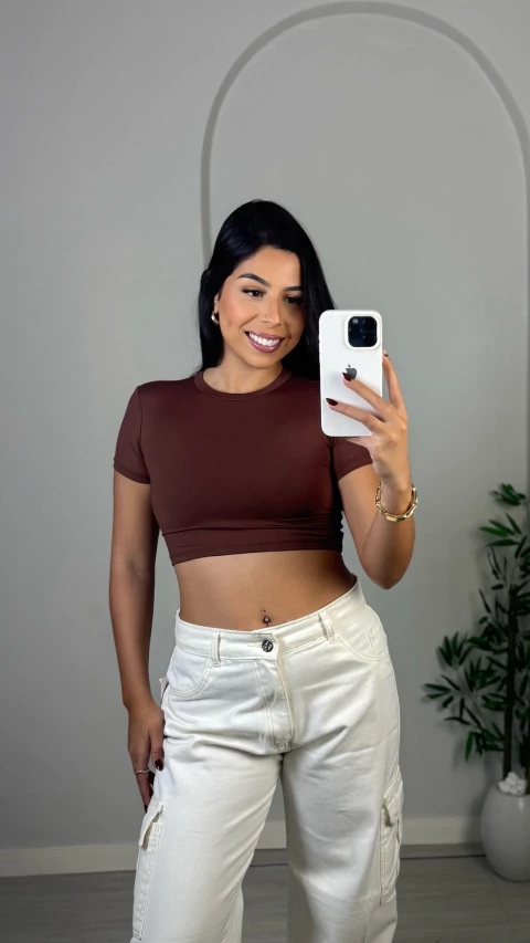 Cropped Madu poliamida - comprar online