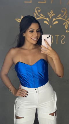 Corselet acetinado - comprar online