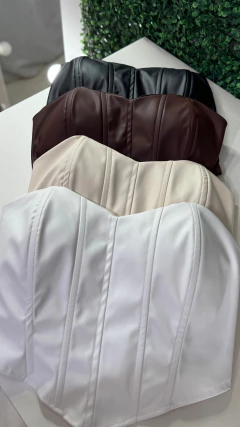 Corselet corino amarração - Kaze Store