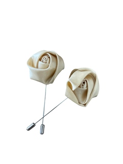 Alfinete De Lapela Flor Bege - comprar online