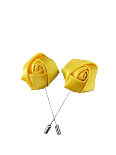 Alfinete De Lapela Flor Amarelo Âmbar - comprar online