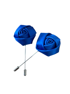 Alfinete De Lapela Flor azul royal