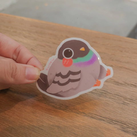 Adesivo Vinil | Pombinha Sentada