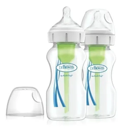 Kit 2 Mamadeiras Dr. Brown’s Options+ 270ml Anticólica