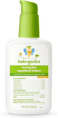 Loção Natural Babyganics Repelente Infantil 118ml