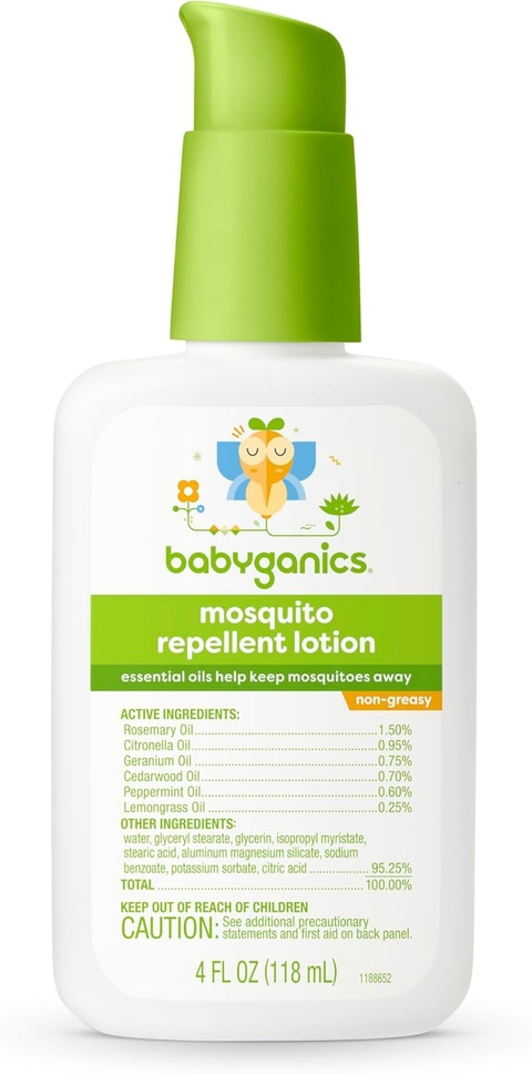 Loção Natural Babyganics Repelente Infantil 118ml