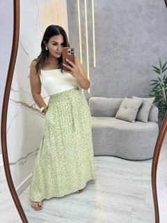 saia feminina longa estampada - loja online