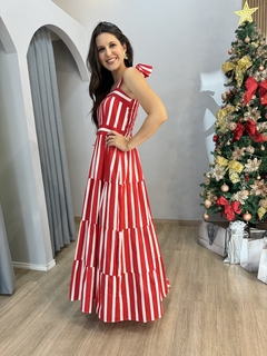 Vestido longo Juliana tricoline